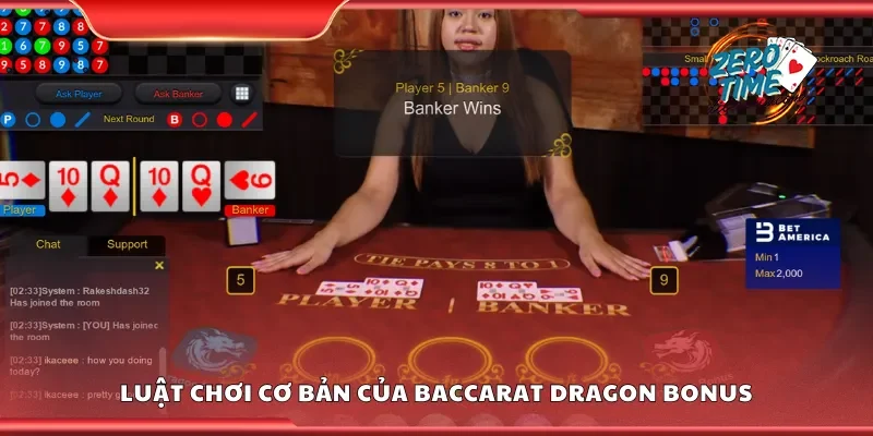 Luật chơi cơ bản của dragon bonus baccarat 